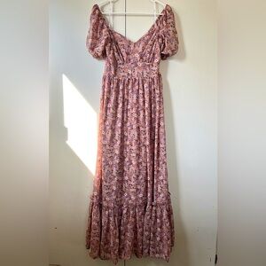 Lulus Maxi Floral Dress, Large